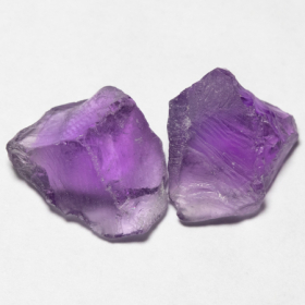 2 Amethyst Kristalle mit 19.16 Ct