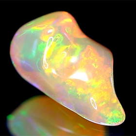 Welo Opal-Kristall AAA Grade, 2.26 Ct, poliert