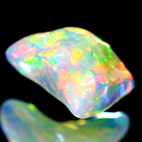 Welo Opal-Kristall AAA Grade, 2.76 Ct, poliert