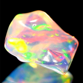 Welo Opal-Kristall AAA Grade, 2.92 Ct, poliert