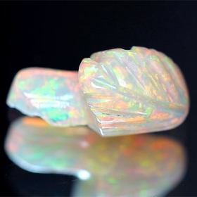 Gravierter Welo Opal-Kristall mit 3.01 Ct