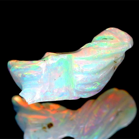 Gravierter Welo Opal-Kristall mit 3.14 Ct