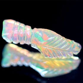 Gravierter Welo Opal-Kristall mit 3.46 Ct