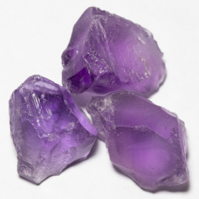 3 Amethyst Kristalle mit 30.96 Ct