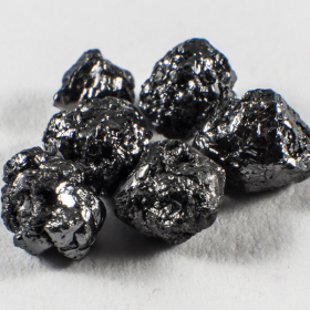 6 Stück Schwarze Rohdiamanten mit 0.48 Ct