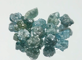 14 Stück Blaugrüne Rohdiamanten 1.40 Ct