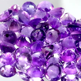 56.30 Ct Amethyste, teilgeschliffen