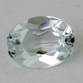 Aquamarin mit 8 x 6 mm, unbehandelt