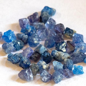 Kobalt Spinell Kristalle, 5 Ct, ca. 2.5 - 3.5 mm