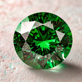 Grüner Brillant mit 0.23 Ct, VVS