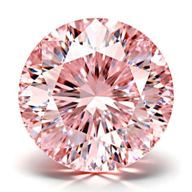 Rarität: Padparadshafarbener Brillant mit 0.17 Ct, VVS