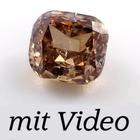 Cognacfarbener Diamant mit 0.80 Ct, P1