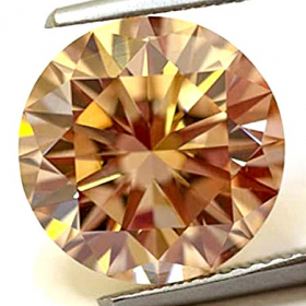 Argyle-Brillant mit 2.9 mm, 0.10 Ct, VVS - IF