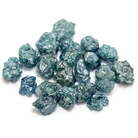 19 Stück Blaugrüne Rohdiamanten 1.94 Ct