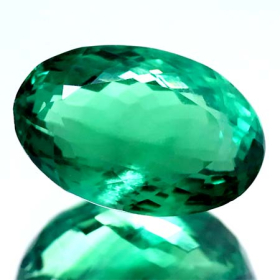 Fluorit mit 15.35 Ct, facettiert, AAA Grade