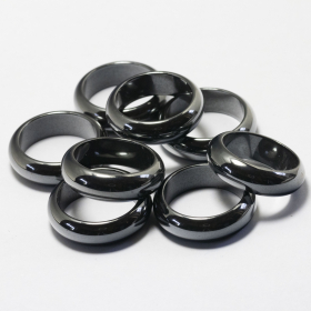 Edelstein Ringe Hämatit, verschiedene Größen