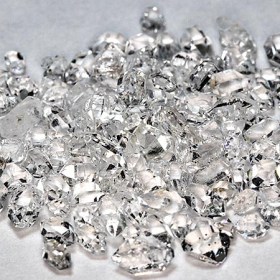 10 Ct Herkimer "Diamanten" mit ca. 2.5 - 5 mm, ca. 100 Stück aus dem Himalaya