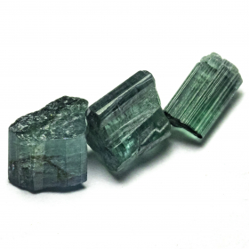 3 Indigolith Kristalle mit 2.36 Ct