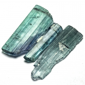 3 Indigolith Kristalle mit 2.97 Ct