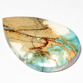 Ocean-Jaspis mit 34.78 Ct, leicht beschädigt