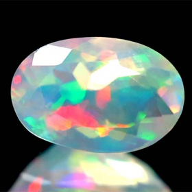 Facettierter Welo-Opal 0.97 Ct, AAA-Qualtität