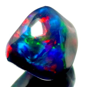 Schwarzer Opal-Kristall 1.87 Ct, AAA Grade, poliert