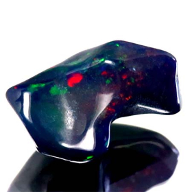 Schwarzer Opal-Kristall 2.73 Ct, poliert