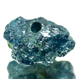 Blauer Rohdiamant 1.21 Ct, gebohrt