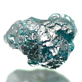 Blauer Rohdiamant mit 2.67 Ct