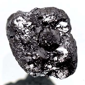 Schwarzer Rohdiamant mit 2.90 Ct