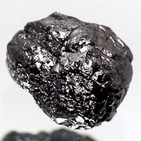 Schwarzer Rohdiamant mit 3.46 Ct