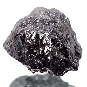 Schwarzer Rohdiamant mit 3.67 Ct