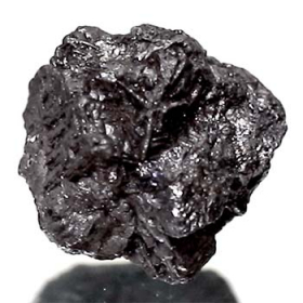 Schwarzer Rohdiamant mit 4.18 Ct