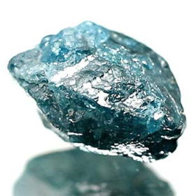 Blauer Rohdiamant mit 4.25 Ct