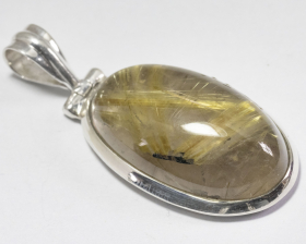 Silber Anhänger mit Rutilquarz 52.91 Ct