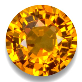 Goldgelber Saphir mit ca. 5 mm