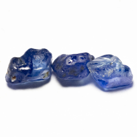 Saphir Kristalle mit 1.44 Ct, Schleifqualität