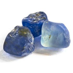 Saphir Kristalle mit 1.67 Ct, Schleifqualität