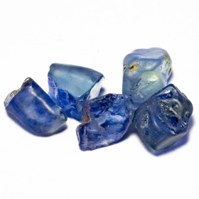 Saphir Kristalle mit 1.72 Ct, Schleifqualität