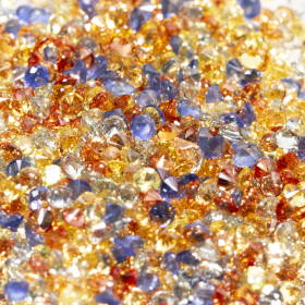 1 Ct Saphire im Brillantschliff, 1.8 mm