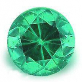 Smaragd mit 3.1 - 3.2 mm, Brillantschliff, Kolumbien