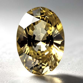 Gelber Tansanit mit 0.38 Ct