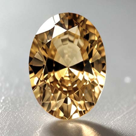 Gelber Tansanit mit 0.42 Ct
