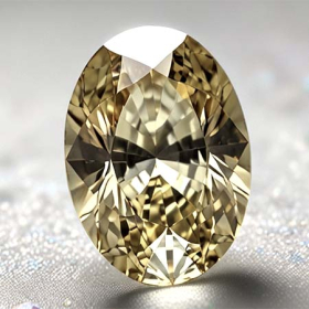Gelber Tansanit mit 0.45 Ct