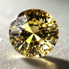 Gelber Tansanit mit 0.45 Ct