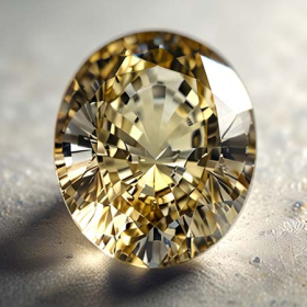 Gelber Tansanit mit 0.46 Ct