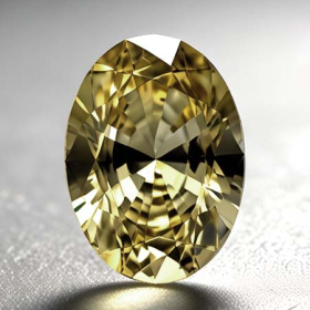 Gelber Tansanit mit 0.59 Ct