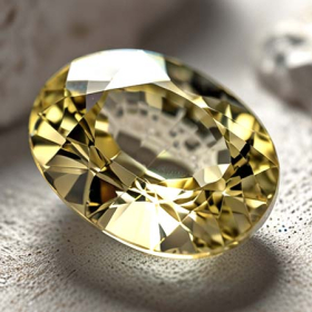 Gelber Tansanit mit 0.60 Ct