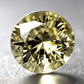 Gelber Tansanit mit 0.64 Ct