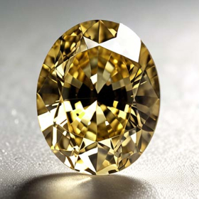 Gelber Tansanit mit 0.71 Ct